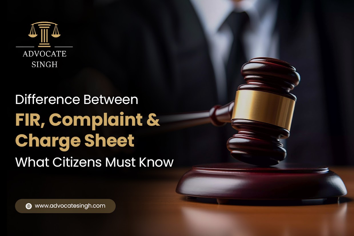 Difference Between FIR & Charge Sheet: What Citizens Must Know